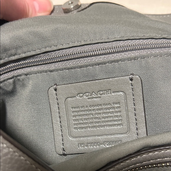 Coach  Gray Leather Shoulder Bag - Picture 8 of 11